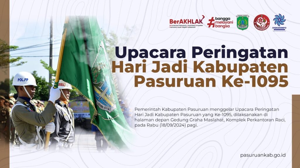 Meriahkan Sejarah: Peringatan Hari Jadi Kabupaten Pasuruan ke-1095 di Gedung Maslahat